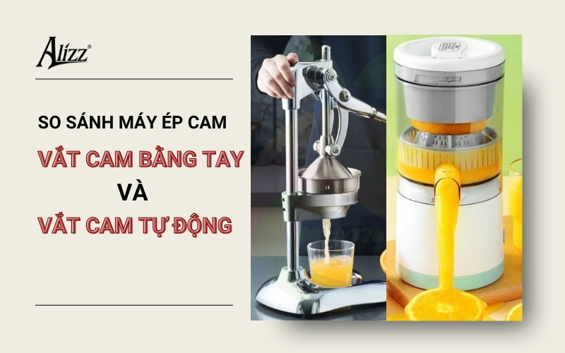 Nến mua dụng cụ vắt cam hay máy ép cam tự động