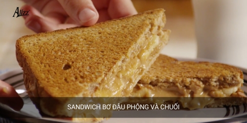Sandwich bơ đậu phộng và chuối