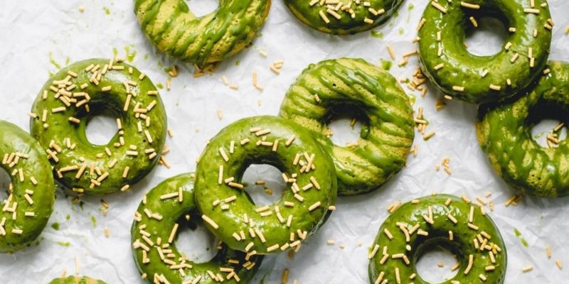 Donut matcha Nhật Bản thanh nhẹ