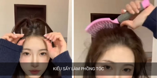 sấy tóc tạo độ phồng chân tóc
