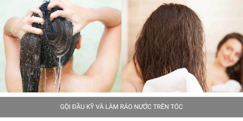 nên gội đầu thật sạch trước khi sấy