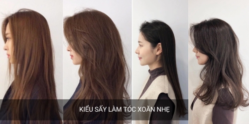 sấy xoăn nhẹ kiểu tóc