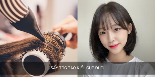 kiểu sấy cúp đuôi tóc