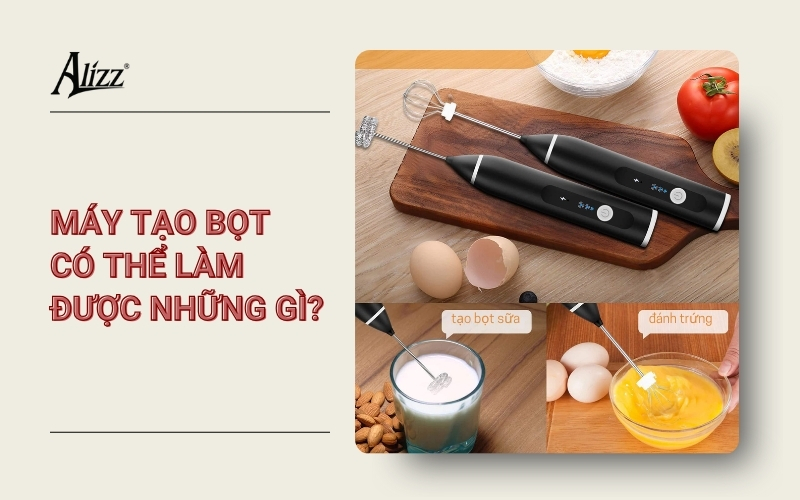 NHỮNG CÔNG DỤNG KHÁC CỦA MÁY TẠO BỌT SỮA
