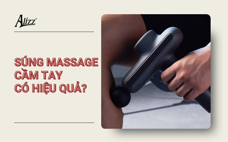 SÚNG MASSAGE CẦM TAY CÓ GIẢM ĐAU CƠ KHÔNG?