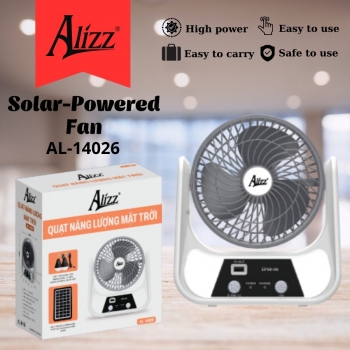 Quạt để bàn sạc điện Alizz AL-14026
