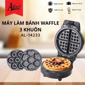 Máy nướng bánh 3 khuôn Alizz 600W AL-14233