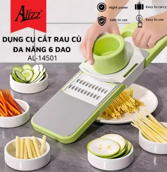 Dụng cụ cắt rau củ đa năng 6 lưỡi Alizz AL-14501