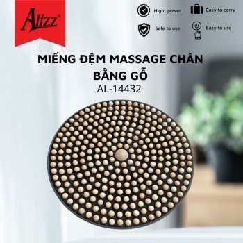 Miếng đệm massage chân bằng gỗ Alizz AL-14432