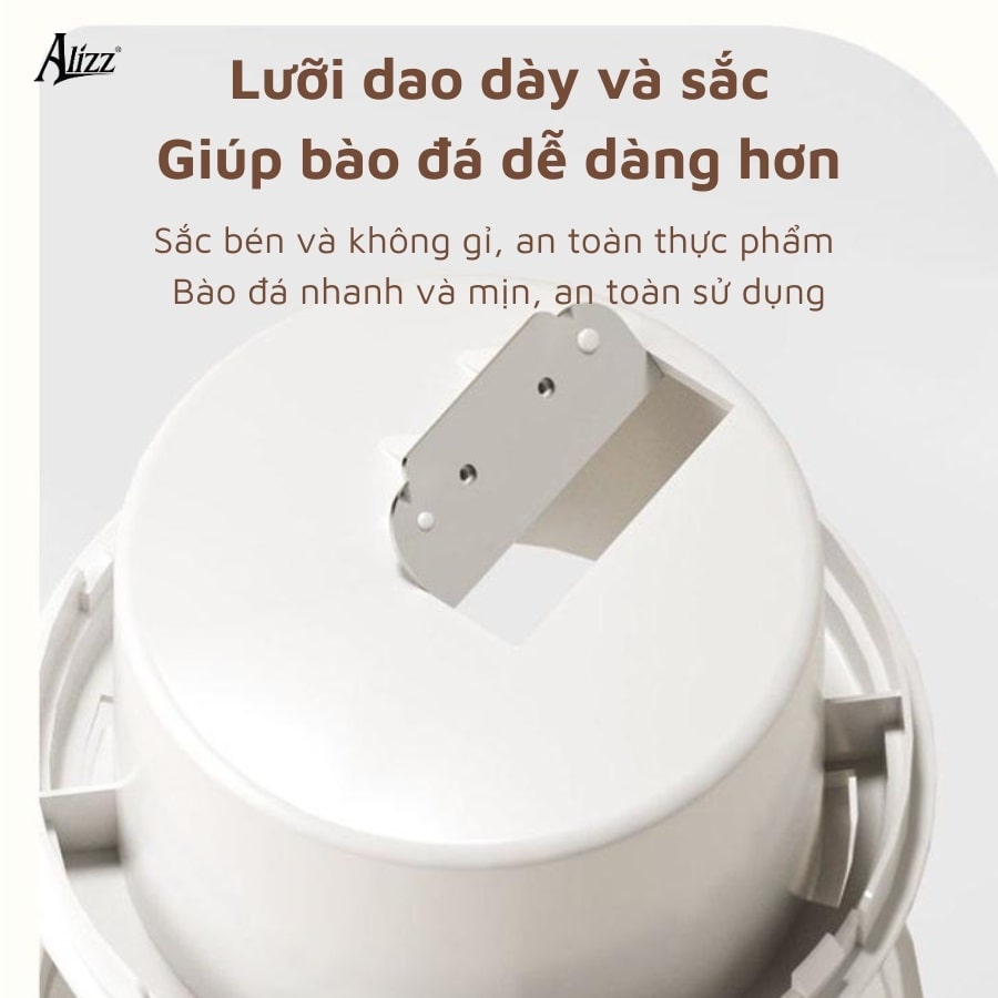 Máy làm đá bào mini bằng tay Alizz AL-14400