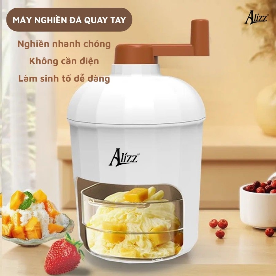 Máy bào đá tuyết mini cầm tay Alizz AL-14400