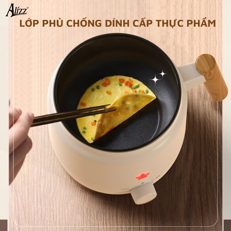 Nồi nấu đa năng mini dùng cho ký túc xá Alizz AL-14502