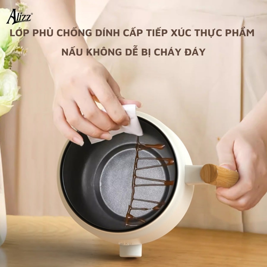 Nồi điện mini siêu tốc mini 1 tầng Alizz AL-14502