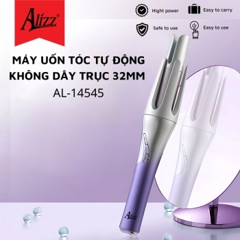Máy uốn tóc tự động trục 32mm Alizz AL-14545 không dây