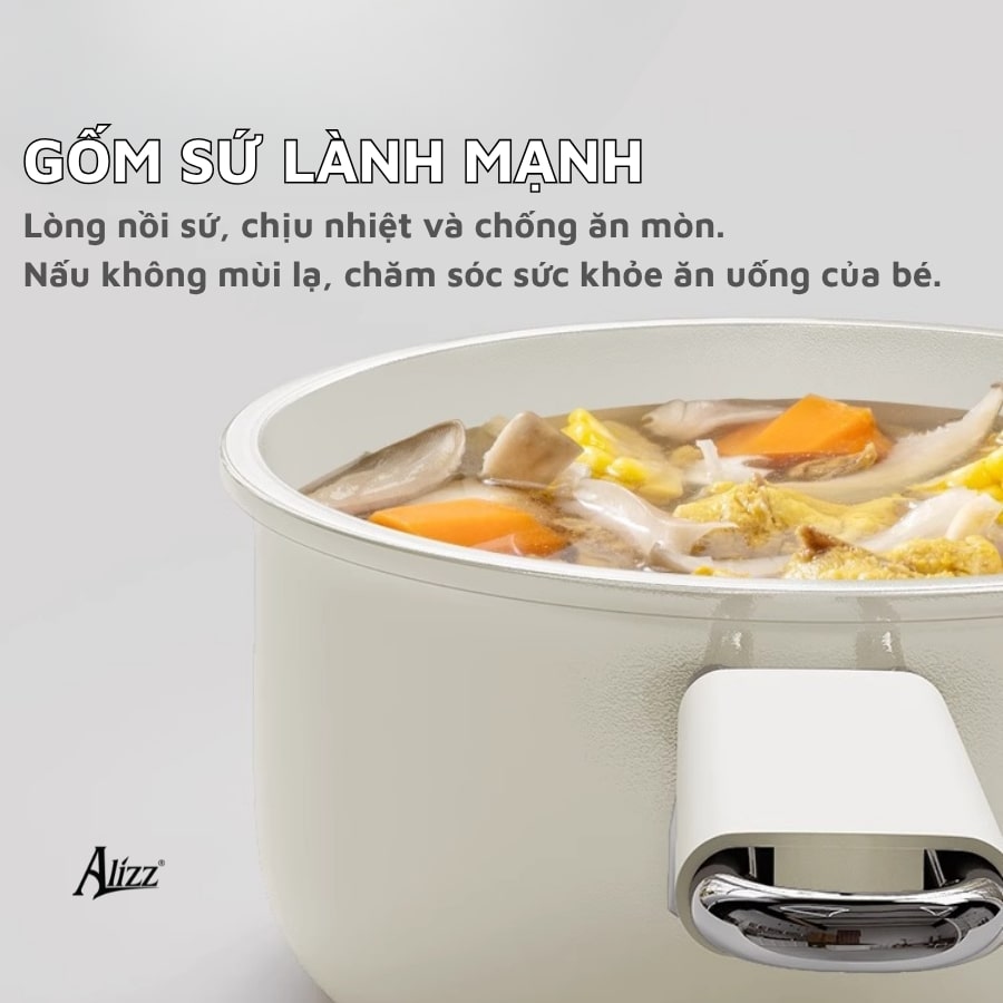 Nồi sứ tráng men chống dính dung tích lớn Alizz AL-14505