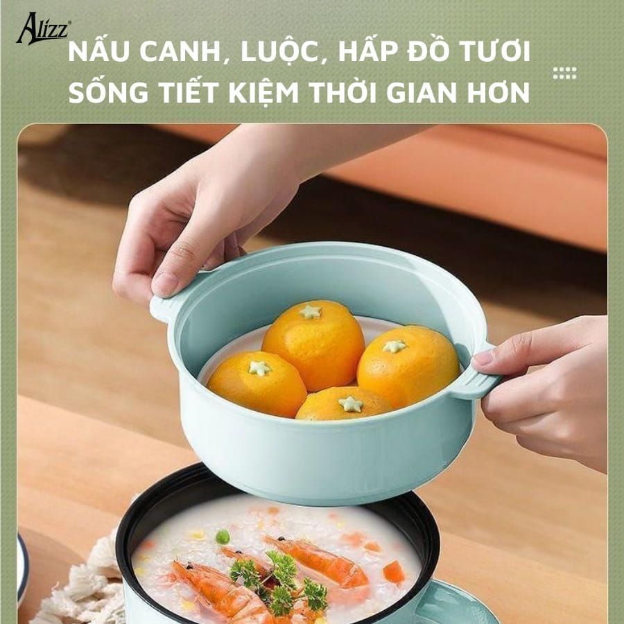 Nồi hấp mini tiện dụng đa năng Alizz AL-14493
