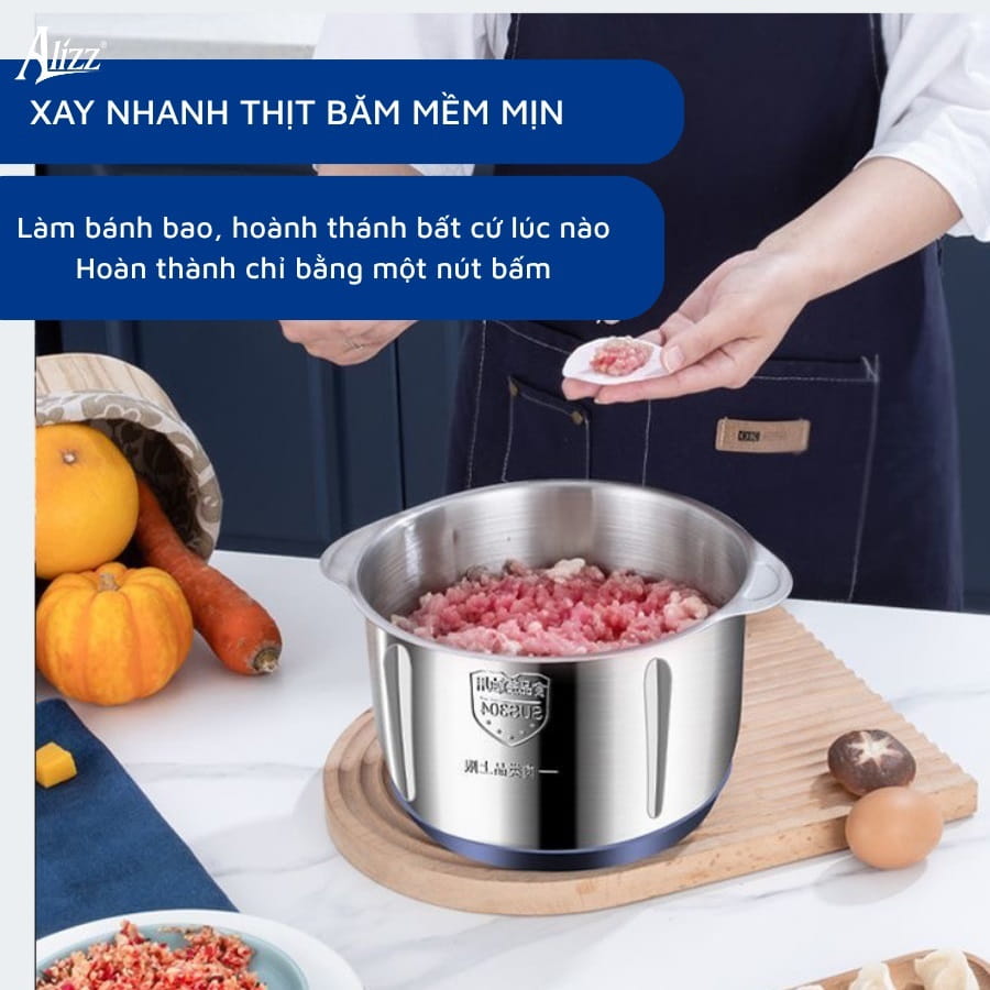 Máy xay thịt và rau củ Alizz AL-14557