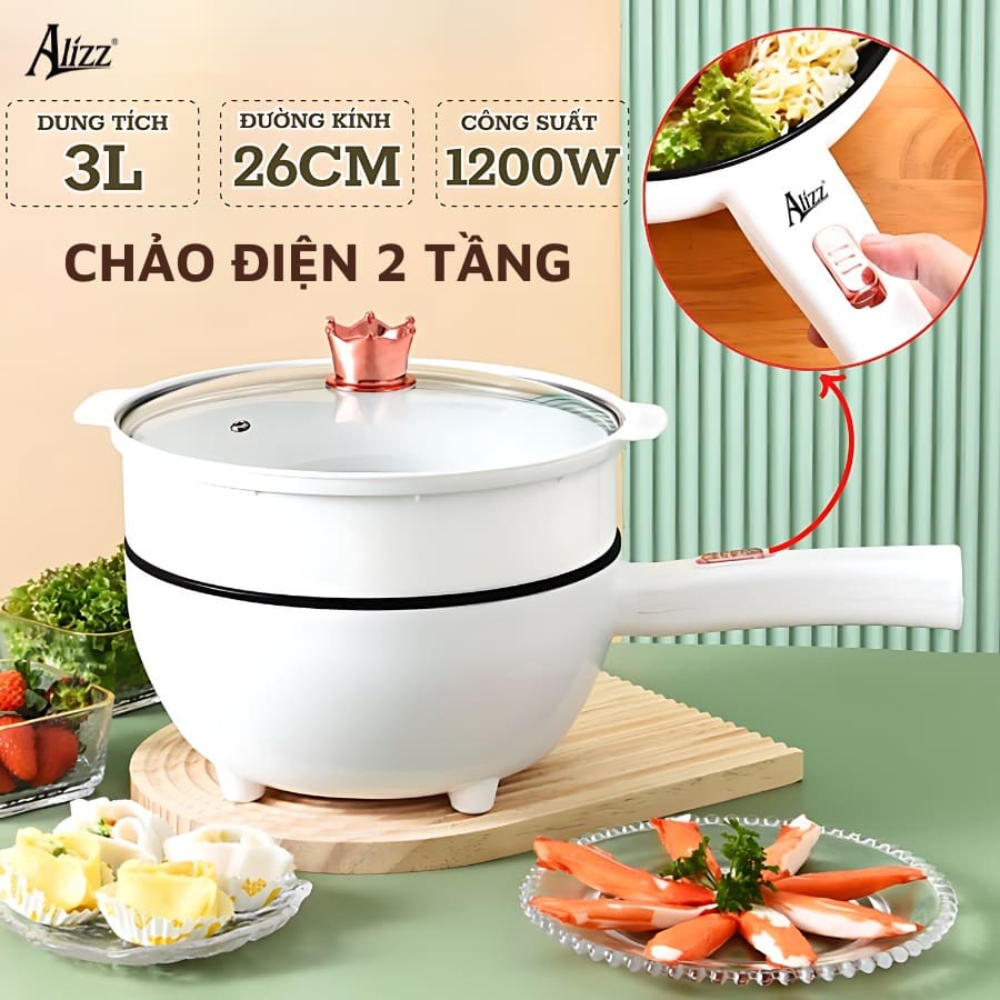 Chảo nấu điện đa năng Alizz AL-14537