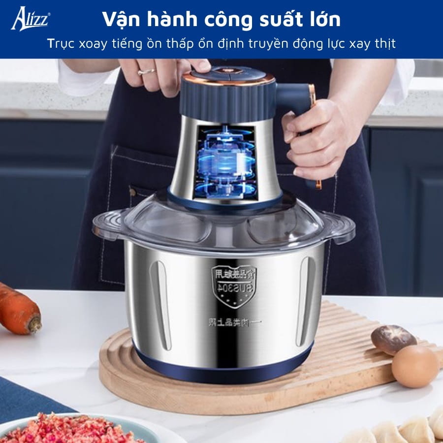 Máy xay thịt làm giò chả tại nhà Alizz AL-14557