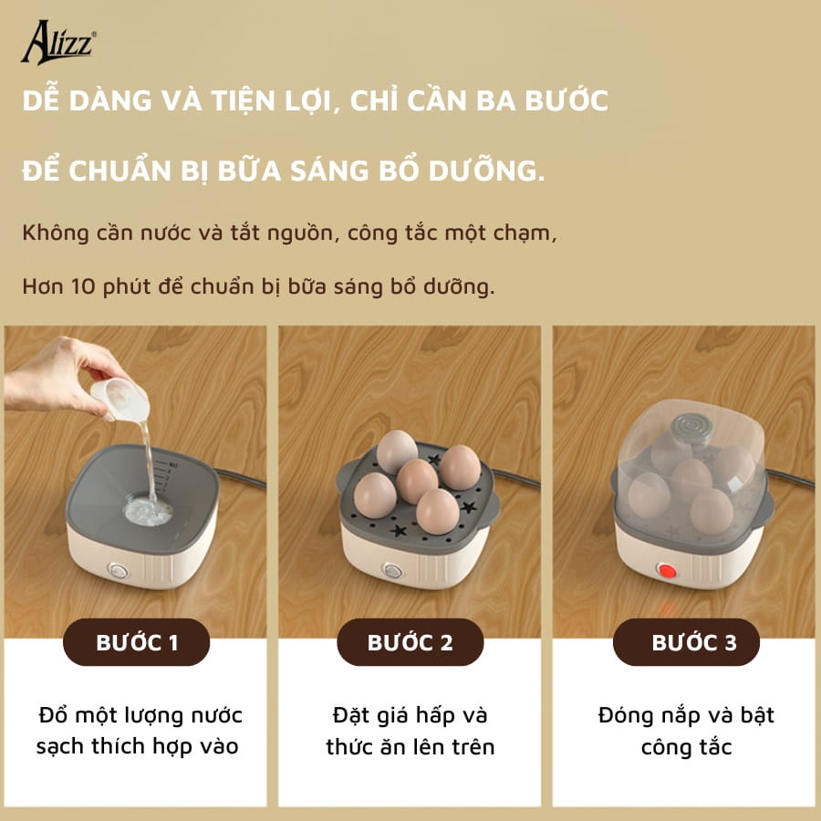 Máy hấp đa năng, hấp cách thủy Alizz AL-14550