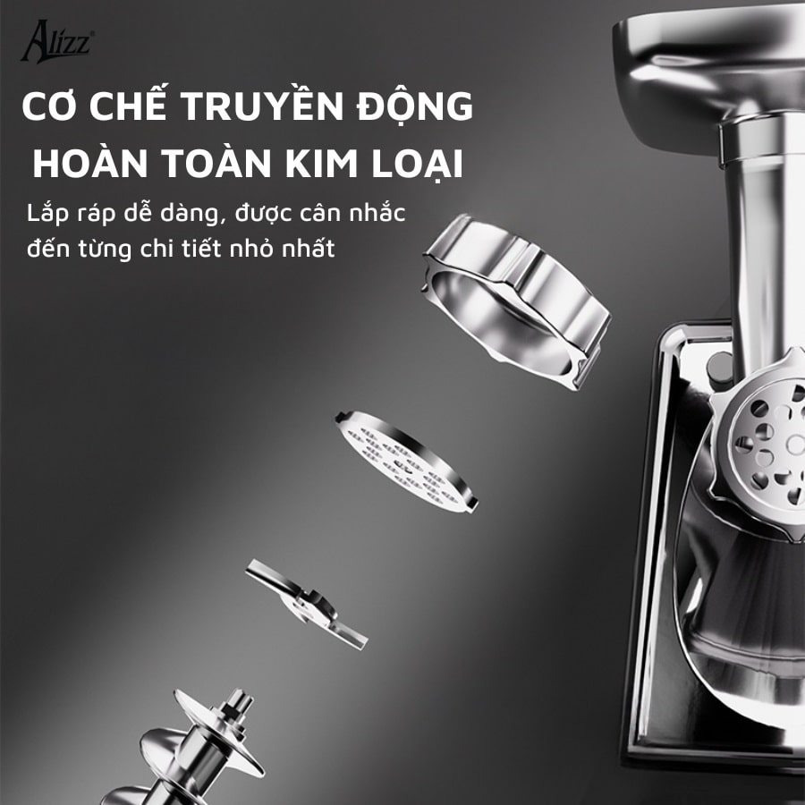 Máy xay thịt thực phẩm cấp tốc Alizz AL-14474