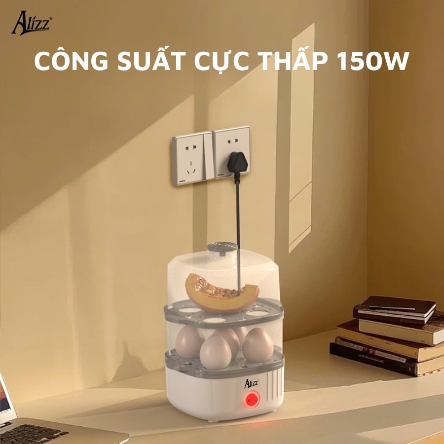 Máy hấp thực phẩm mini đa năng 2 tầng Alizz AL-14550