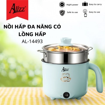 Nồi lẩu điện kèm xửng hấp Alizz AL-14493