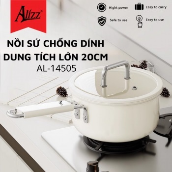 Nồi sứ chống dính 20cm Alizz AL-14505