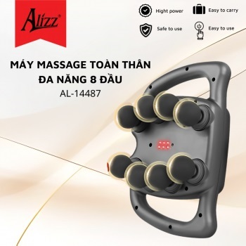 Máy massage rung toàn thân 8 đầu Alizz AL-14487