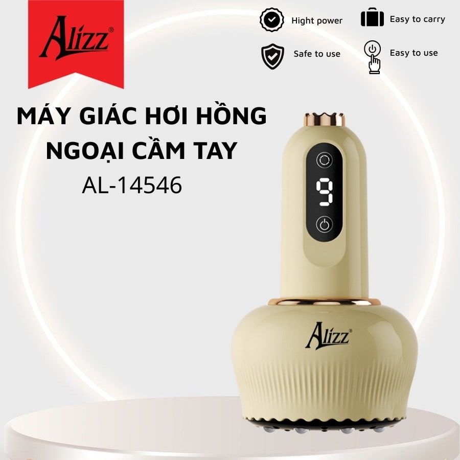 Máy massage giác hơi cạo gió hồng ngoại Alizz AL-14546