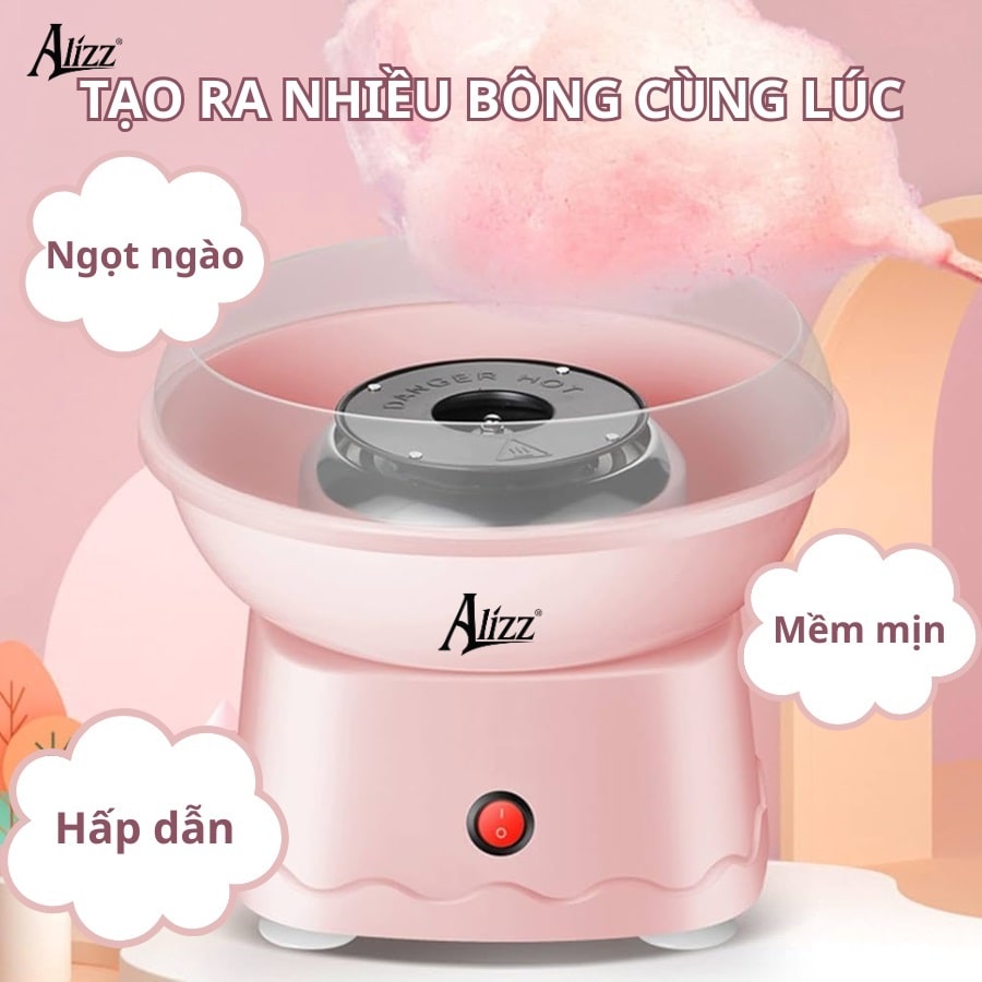 Máy làm kẹo bông gòn cỡ nhỏ tiện dụng Alizz AL-14231