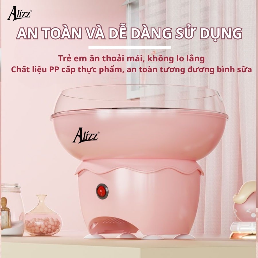 Máy làm kẹo bông gòn tự động mini Alizz AL-14231
